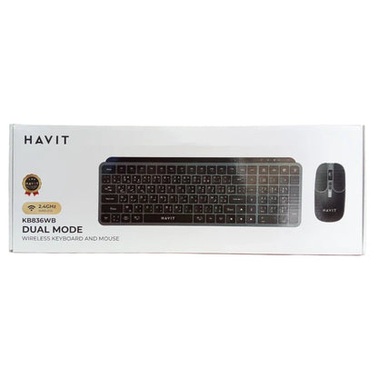 Combo Clavier Souris KB836WB Havit Sans-fil RECHARGABLE  2.4GHz