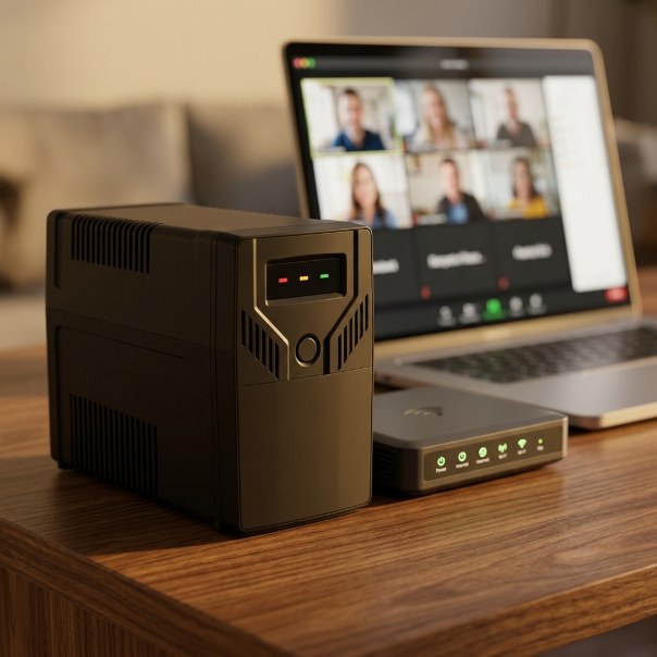 ONDULEUR MAXIPOWER مع المودم واللابتوب - العمل من المنزل يستمر